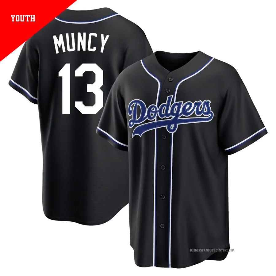 Los Angeles Dodgers ＃13 Max Muncy Youth Gray Limited Away World