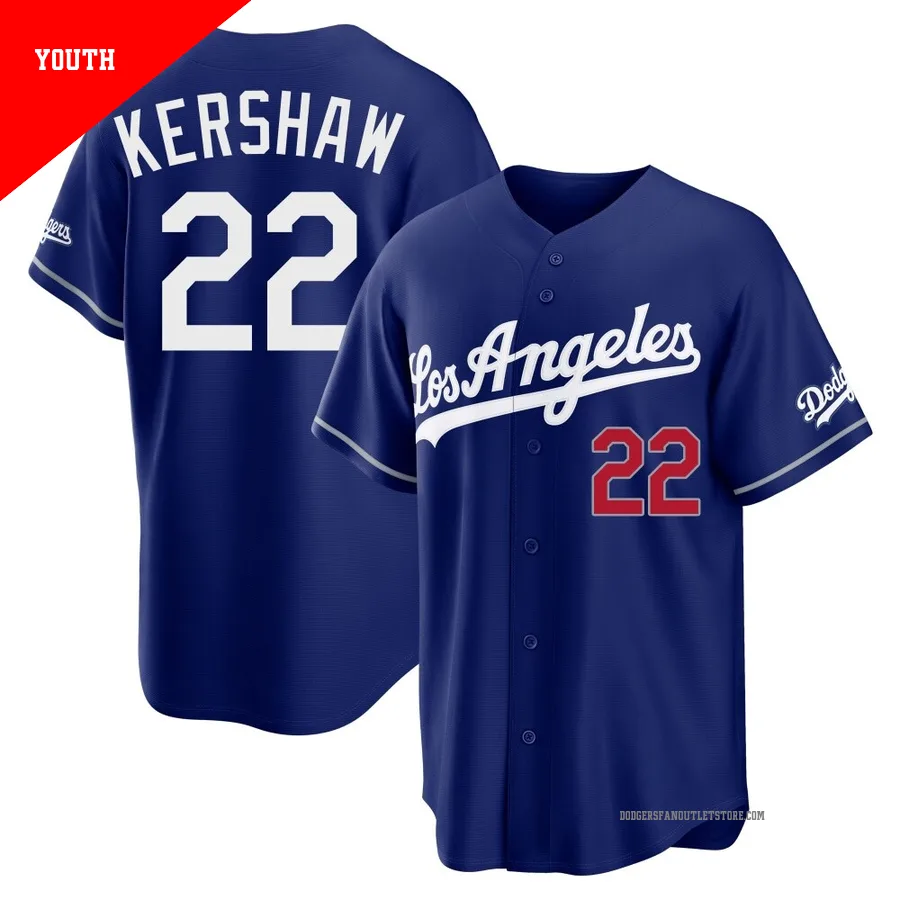 Los Angeles Dodgers ＃22 Clayton Kershaw Women's Black Authentic